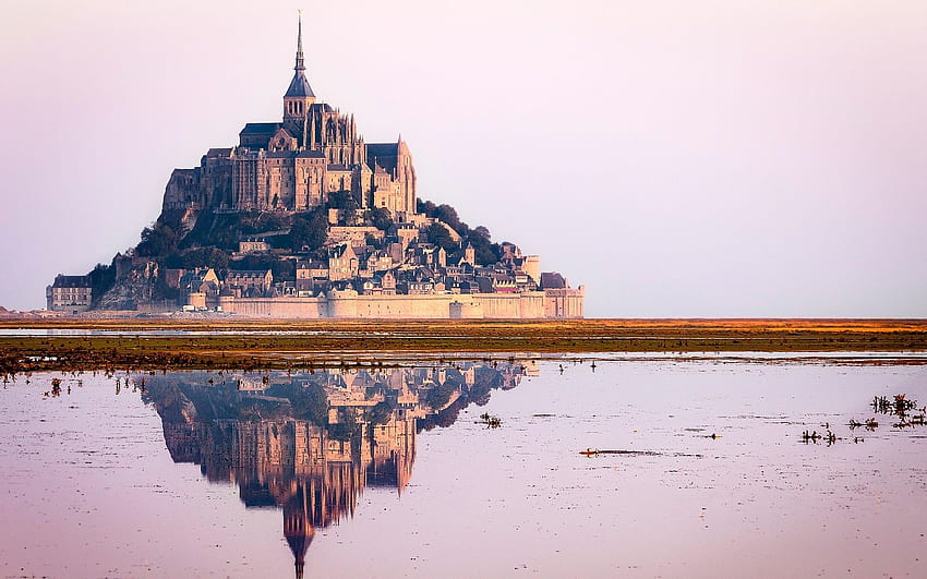 Mont Saint Michel en, Mont-Saint-Michel fondo de pantalla