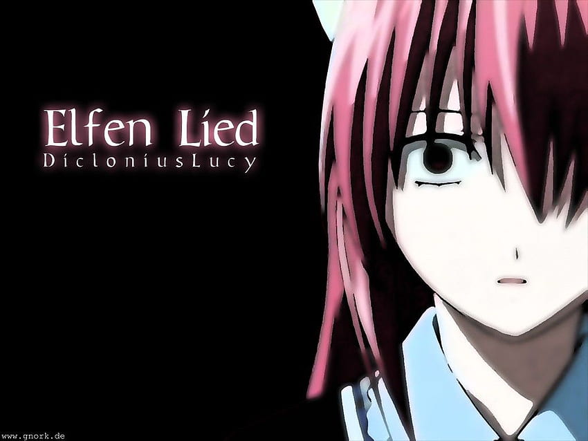 elfen mintió anime anime girls cabello rosado ojos rojos lucy nyu, Lilium Elfen Lied fondo de pantalla