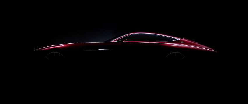 2016, Mercedes Maybach Limousine, Konzept, Rotes Auto, , , Hintergrund, Biww77, Maybach Logo HD-Hintergrundbild