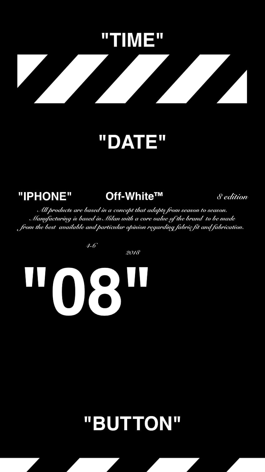 Off White™“IPHONE” ”8” “” ”壁紙“ “OFFWHITE” 18 4 10 11, OFF-WHITE HD phone wallpaper