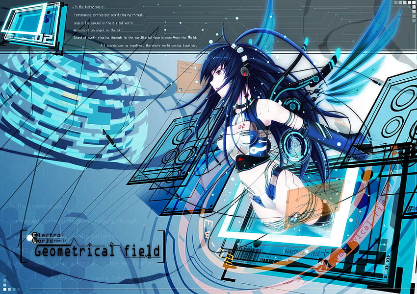 beatmania blue hair futaba Anime, Anime Techno HD wallpaper