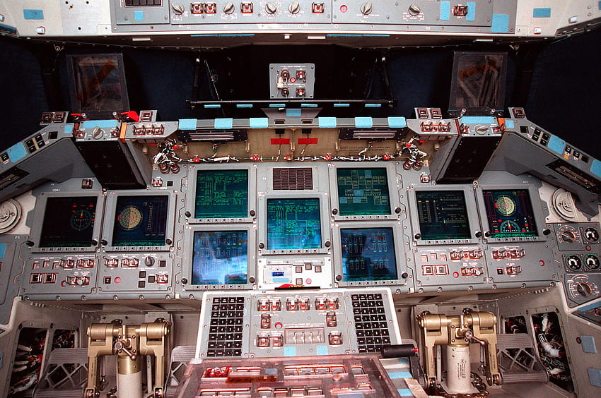 NASA - Glass Cockpit Library, Cockpit de la navette spatiale Fond d'écran HD