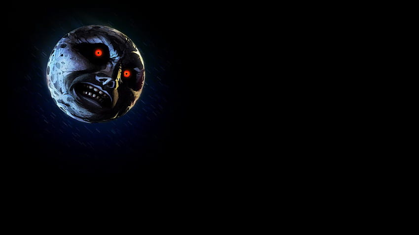 Majora's Mask Scary Moon (Fades to Black) Original HD wallpaper