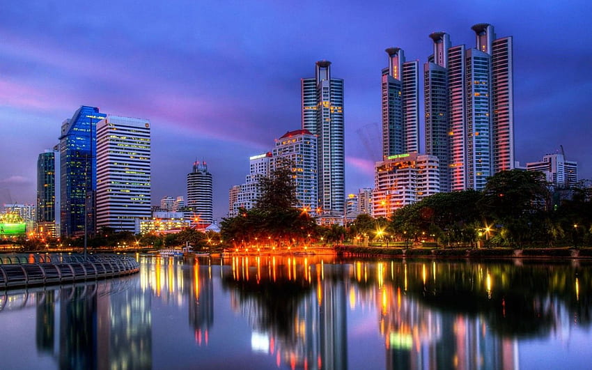 Bangkok City, Bangkok Skyline HD wallpaper | Pxfuel