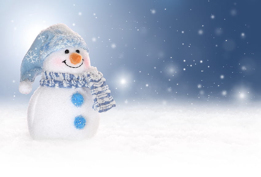 boneco de neve gelado, boneco de neve, inverno, branco, neve papel de parede HD