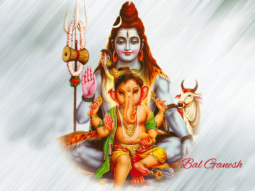Vinayagar - Lord Shiva And Ganesh - & Background , Ganesh HD wallpaper