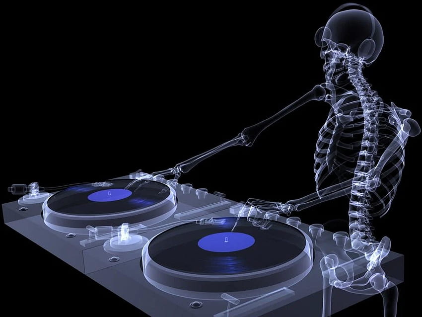 dos dj music party background, Turntables HD wallpaper