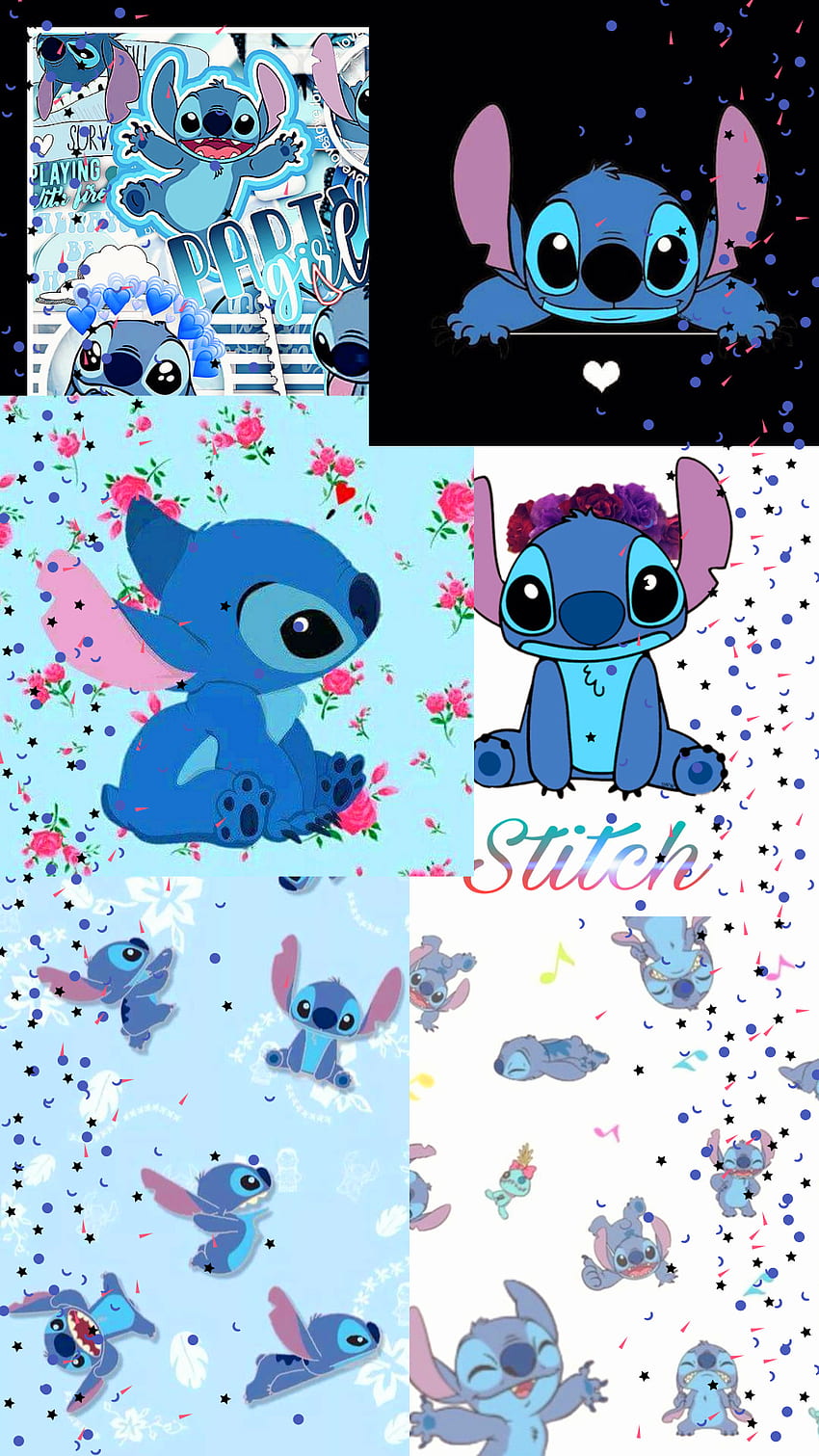 Lilo and stitch, red, art, blue HD phone wallpaper | Pxfuel
