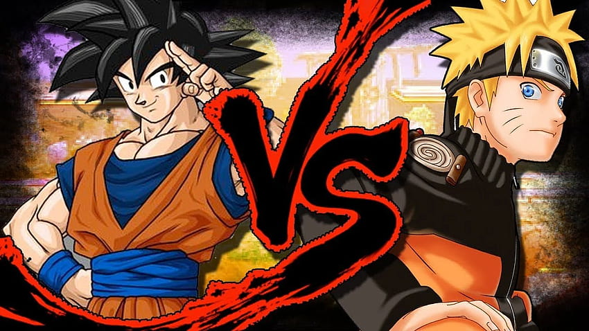 Anime Debate Goku vs Naruto and background HD wallpaper
