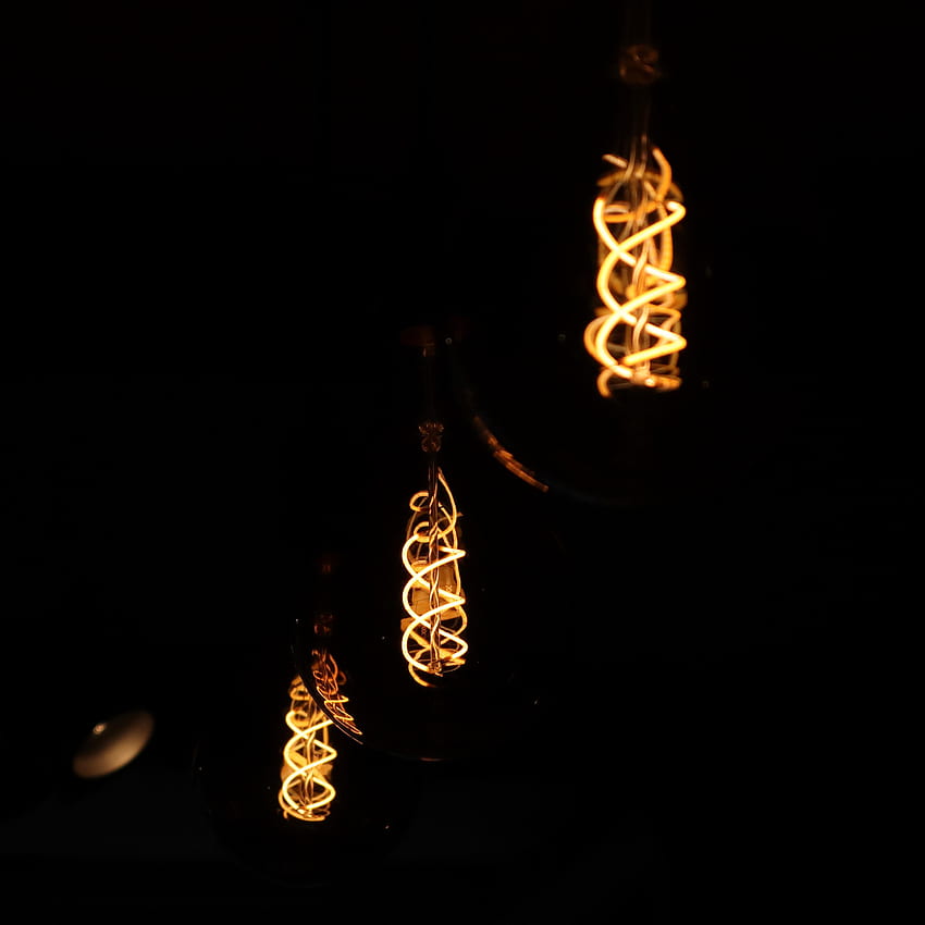 Dark, Lamp, Glow, Spiral, Lamps HD phone wallpaper