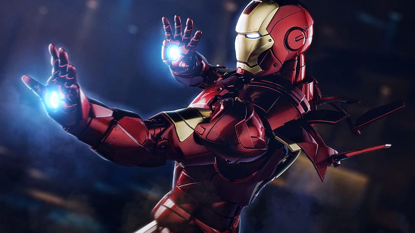 Iron Man 2018 super-héros, homme de fer, OLED Infinity Gauntlet Fond d'écran HD
