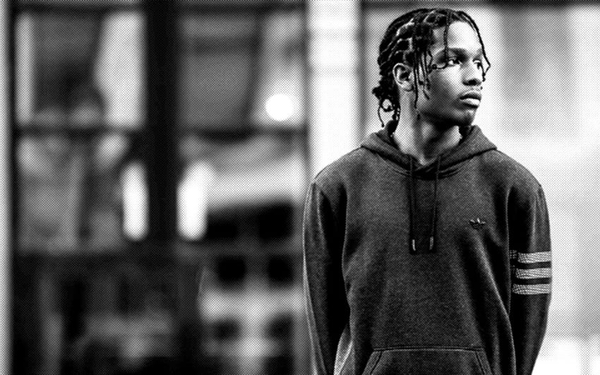 A$AP Rocky - Motif de demi-teintes, drapeau ASAP Rocky Fond d'écran HD