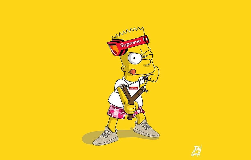 Bart Simpson Supreme İlk 2 Bart Simpson, Komik Supreme HD duvar kağıdı