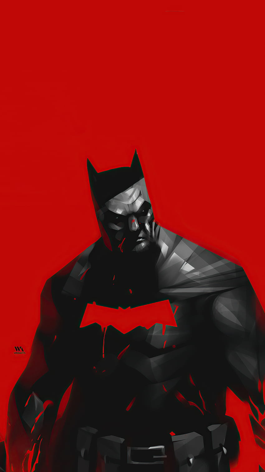 Batman, seri merah, sampul komik wallpaper ponsel HD