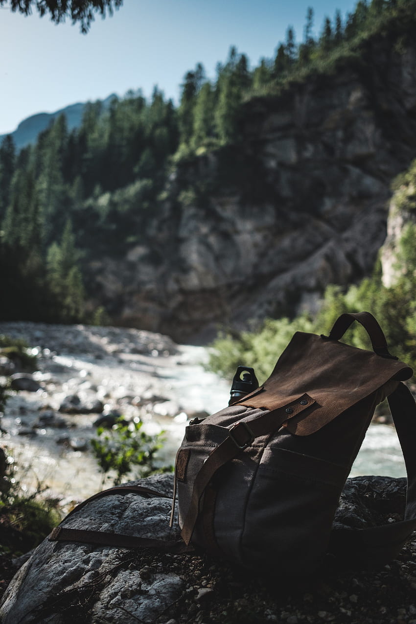 backpack nature hike and hiking and background, Hiker HD phone wallpaper