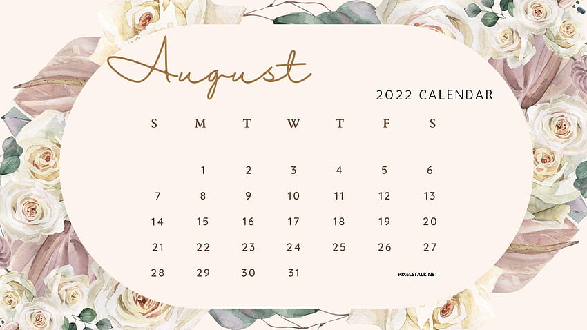 August 2022 Calendar Wallpapers  Wallpaper Cave