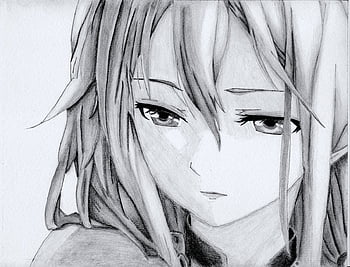 HD anime girl drawing sketch wallpapers  Peakpx