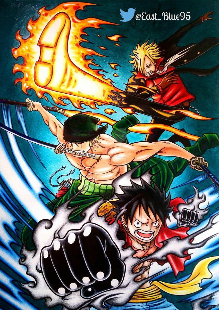 Trio One Piece Monster. Manga anime one piece, One piece iPhone, One piece drawing Tapeta na telefon HD