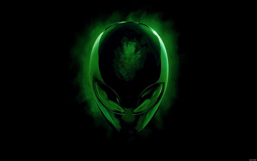 Green Alien, Cute Light Alien HD wallpaper