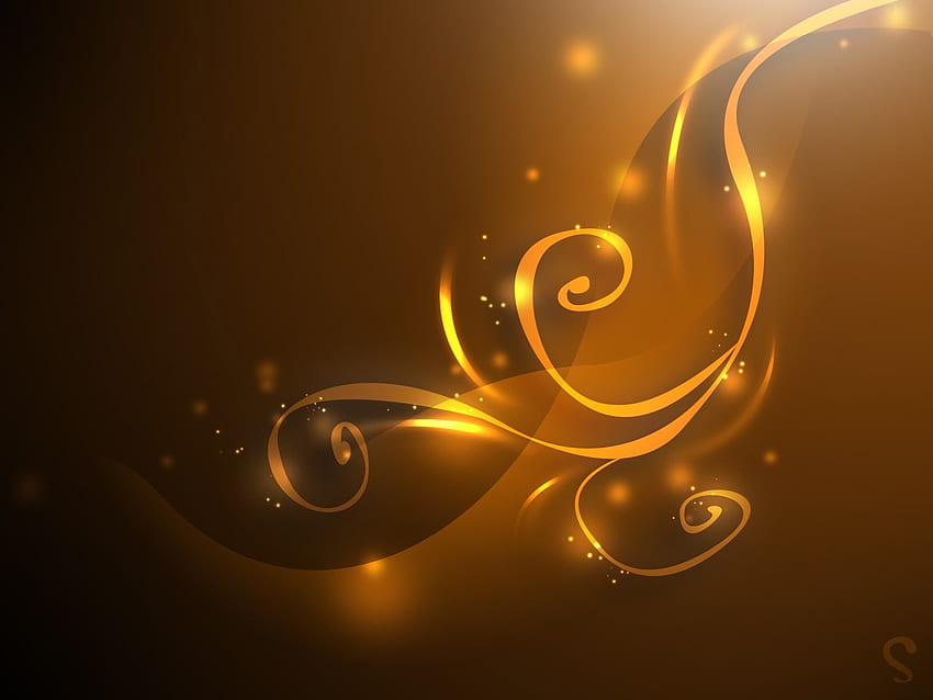 Gold and . Abstract, Brown Abstract HD wallpaper