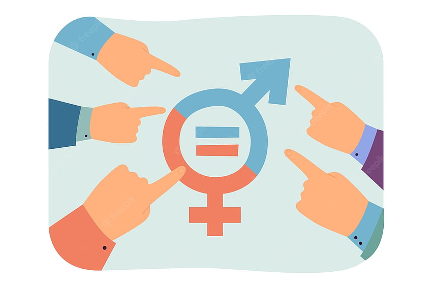 Symbol für die Gleichstellung der Geschlechter. Vektoren, Aktien und PSD HD-Hintergrundbild