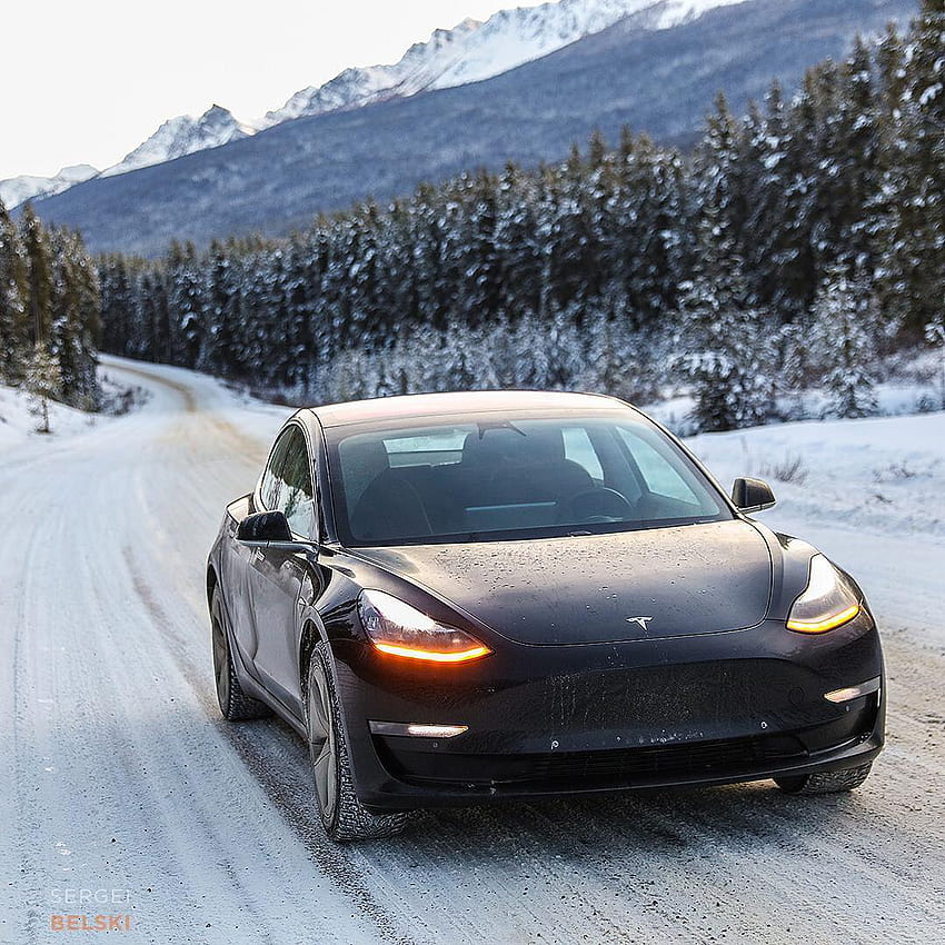 These 'Tesla Model 3 in Snow' will send chills down your spine. EVANNEX Aftermarket Tesla Accessories, Tesla Snow HD phone wallpaper