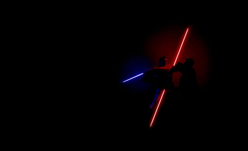 Latar Belakang Lightsaber Star Wars, Pertempuran Lightsaber Wallpaper HD