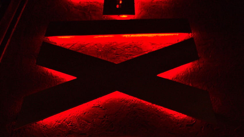 symbols, neon, red, backlight HD wallpaper