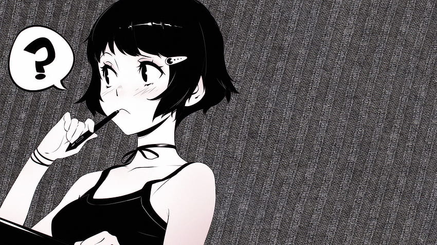 18++ Psiko Estetik Anime Kız , Siyah Kadın Estetik PC HD duvar kağıdı