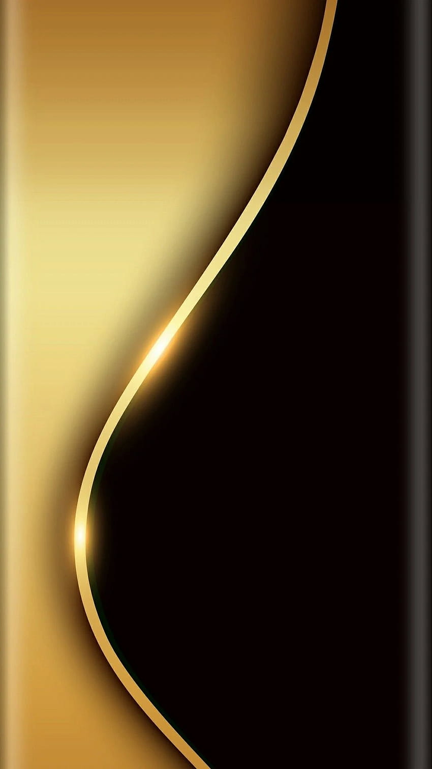 Black And Gold, Gold Abstract HD phone wallpaper