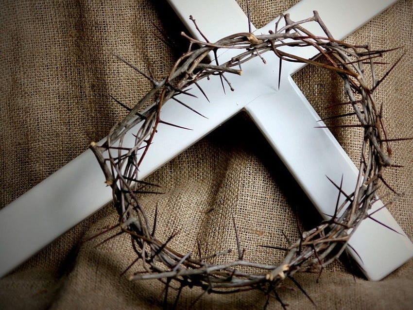 By The Cross. Good friday , Cross , Crown of thorns HD wallpaper | Pxfuel