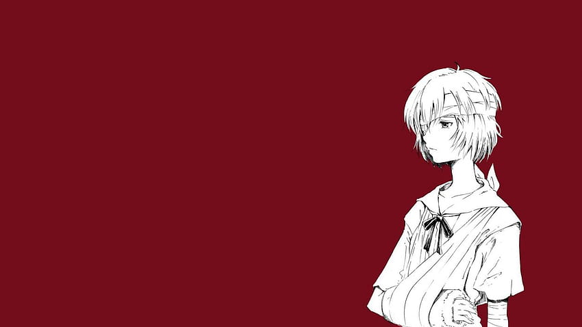 Ayanami Rei Neon Genesis Evangelion simple background . HD wallpaper