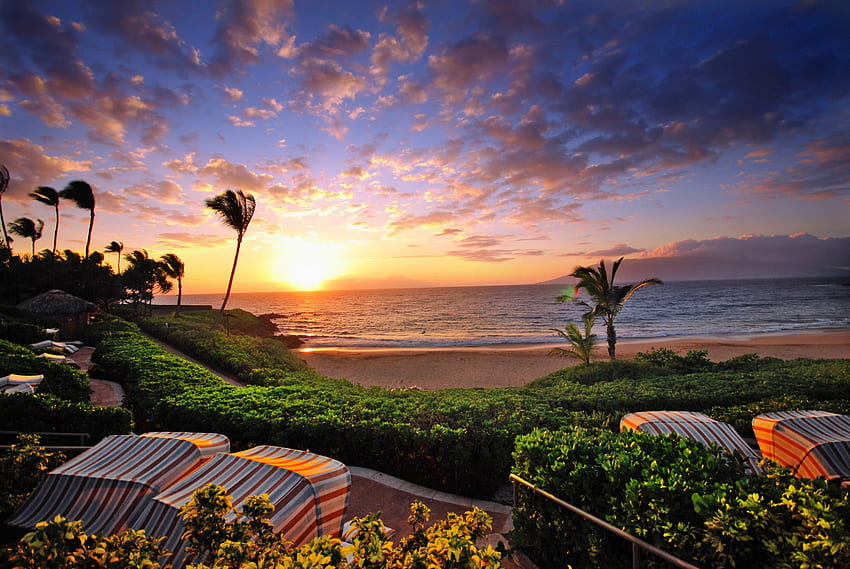 Maui. Maui Hawaii, Maui Tramonto Sfondo HD