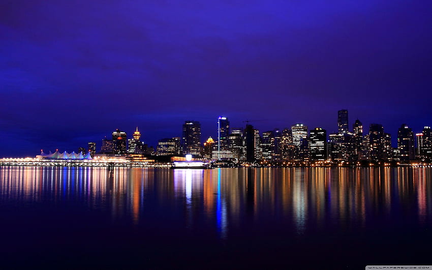 Vancouver At Night Ultra Background for U TV : Multi Display, Dual Monitor : Tablet : Smartphone, Nacht HD wallpaper