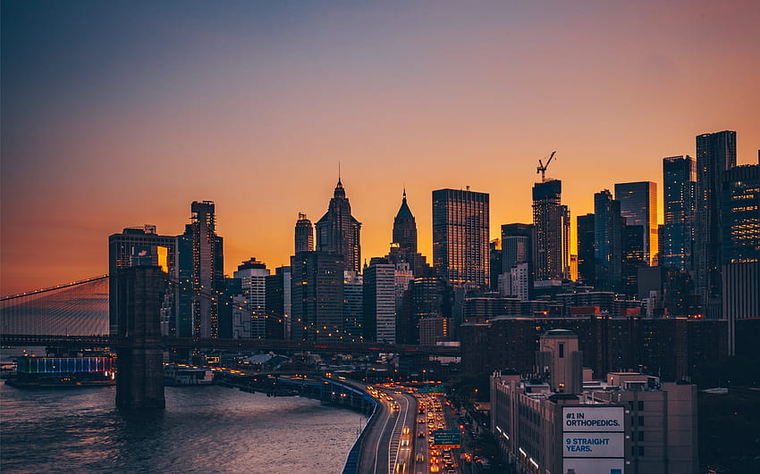 Jembatan Manhattan, New York. Macbook Air . AllMac, NYC Wallpaper HD