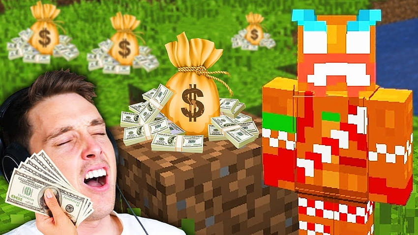 playing minecraft for ad revenue, Minecraft Fortnite HD wallpaper