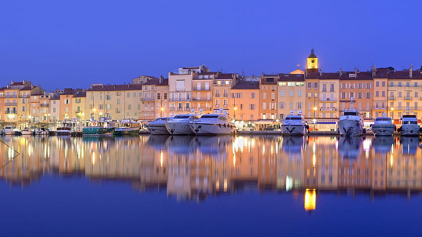 Saint Tropez Harbor Bing HD wallpaper