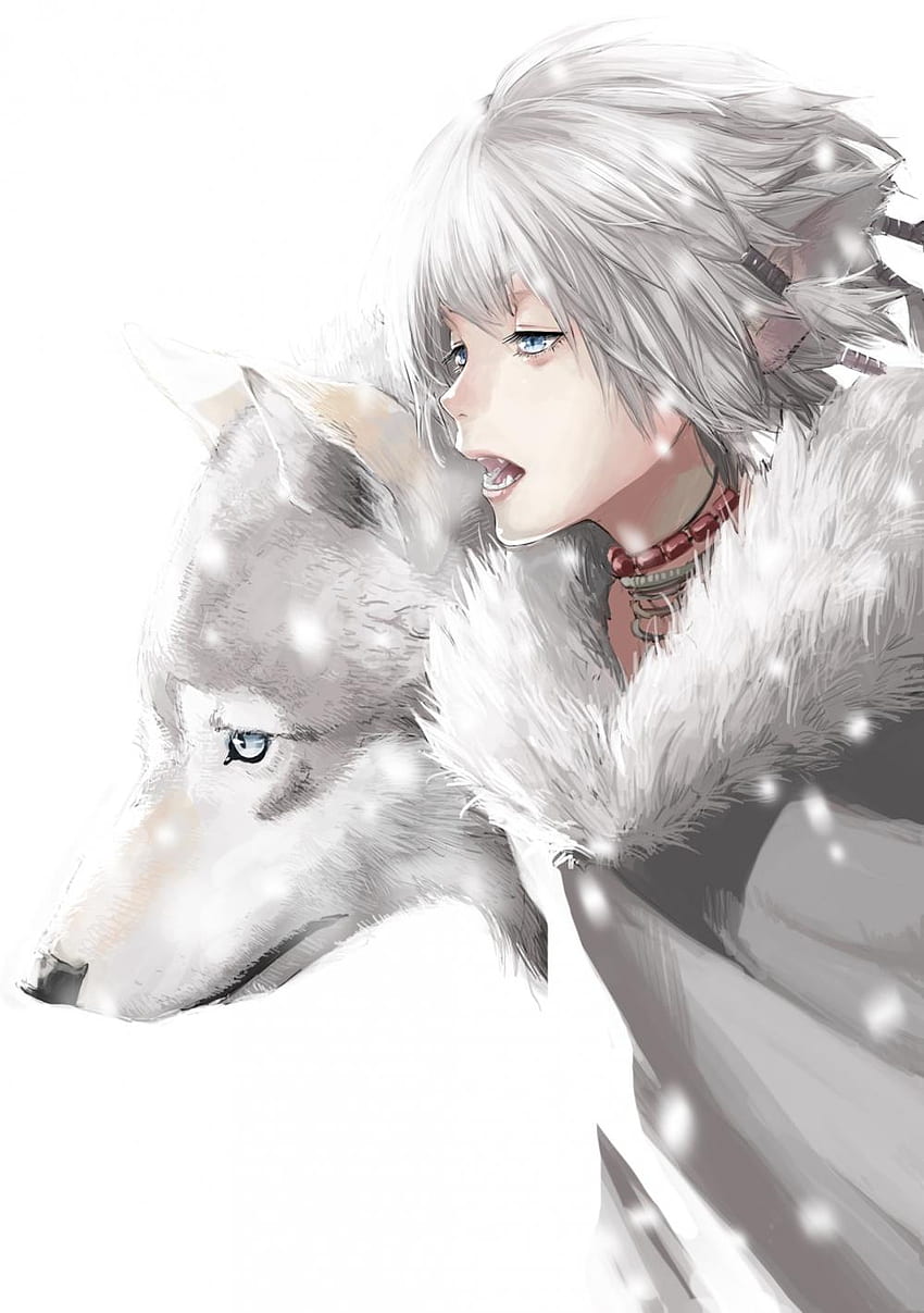 wolf boy anime drawing