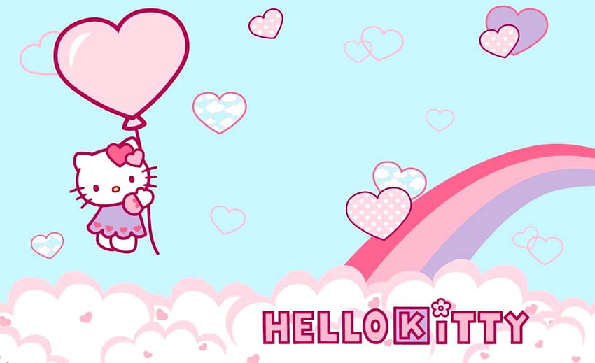 Sanrio - ธีม Gmail ของ Hello Kitty - บอลลูน Hello Kitty วอลล์เปเปอร์ HD