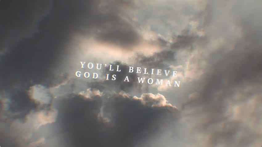 Ariana Grande - God is a woman (Lyric Video) HD wallpaper