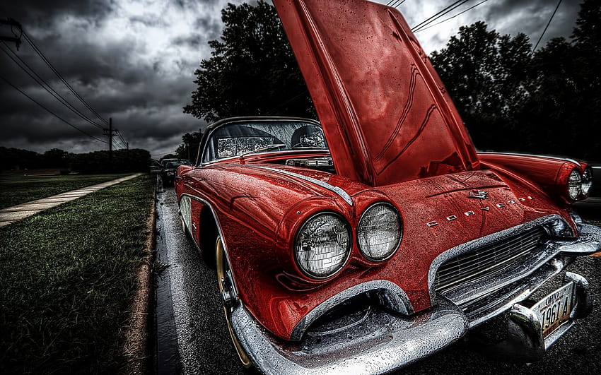Red vehicle, old car, Corvette, 1961 Chevrolet Corvette, red cars in 2020. Old corvette, Corvette, Car, Corvette Classic Cars HD wallpaper