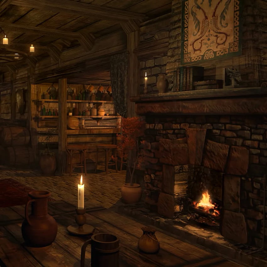 Steam ワークショップ::暖炉の音 - Medieval Tavern - Inn Ambience 1hour HD電話の壁紙