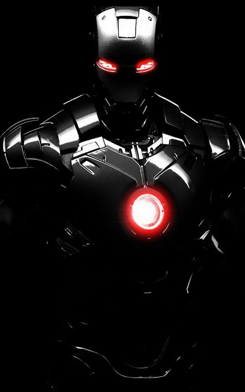 Iron Man In The Dark Android Best - Iron Man Black - - HD phone wallpaper
