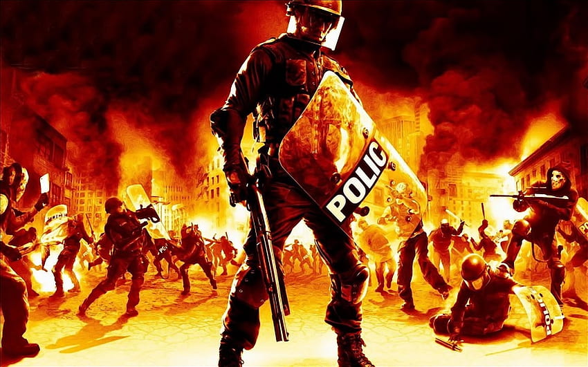 Riot Police Artwork At 3d HD wallpaper