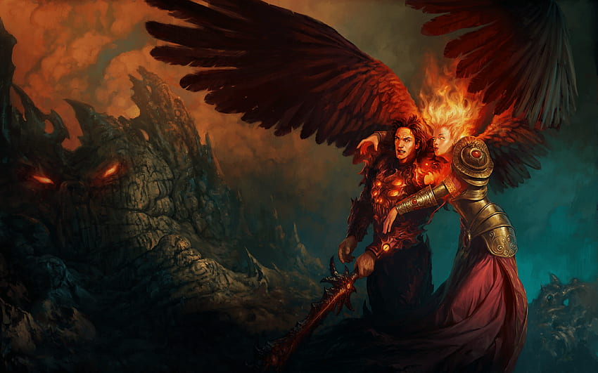 Inferno H6 Campaign Loading Screen.png. Might and Magic, Inferno Warrior HD wallpaper