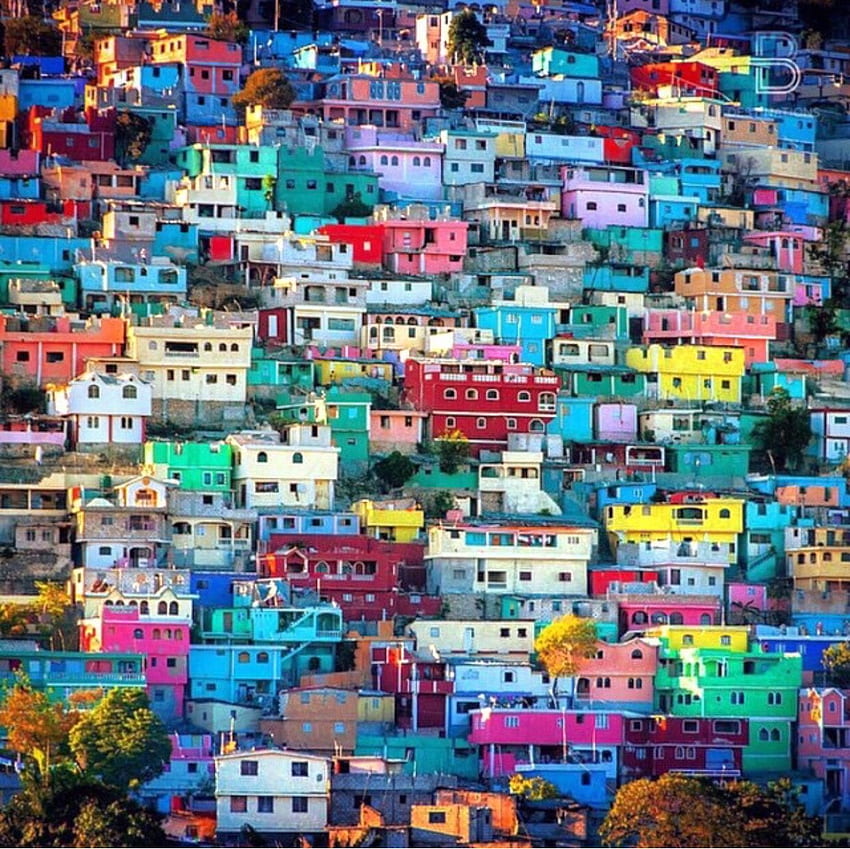 Ла Суза в „Пъстър свят“. Порт о Пренс, Порт о, Хаити HD тапет
