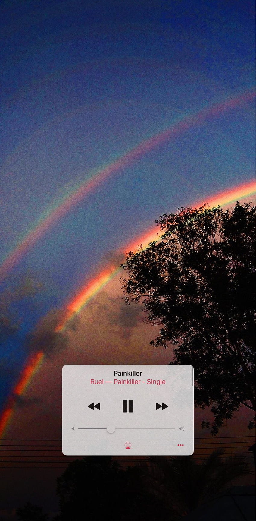aesthetic ruel painkiller music rainbow trees HD phone wallpaper