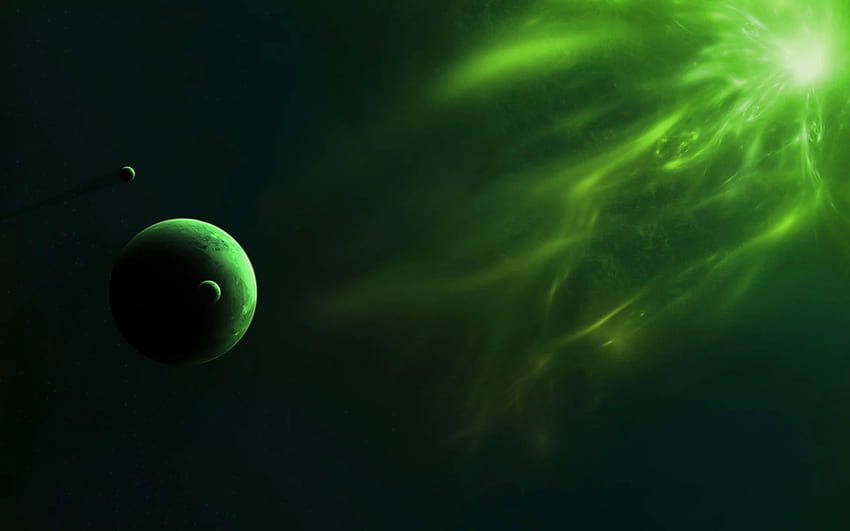 Green Planet, Black Planet HD wallpaper