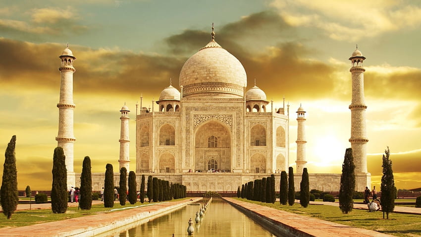 Paisagem, Arquitetura, Taj Mahal papel de parede HD