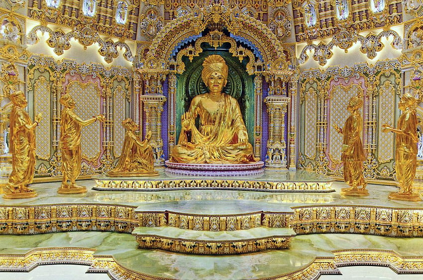 Templo de Swaminarayan Akshardham fondo de pantalla